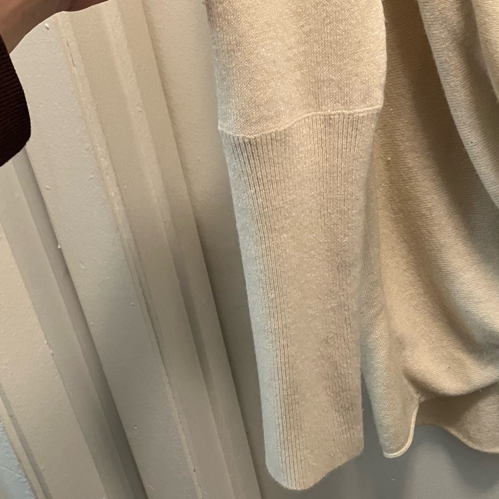 Cream Drape Sweater - Picture 3 of 4